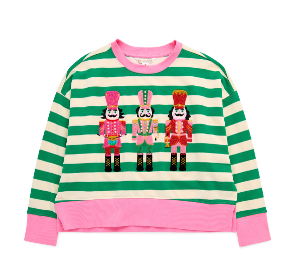 Nutcrackers Relaxed Terry Cloth Sweatshirt