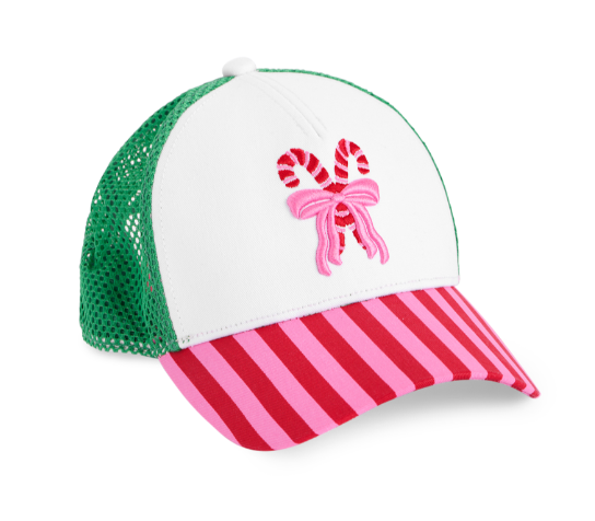 Candy Cane Trucker Hat