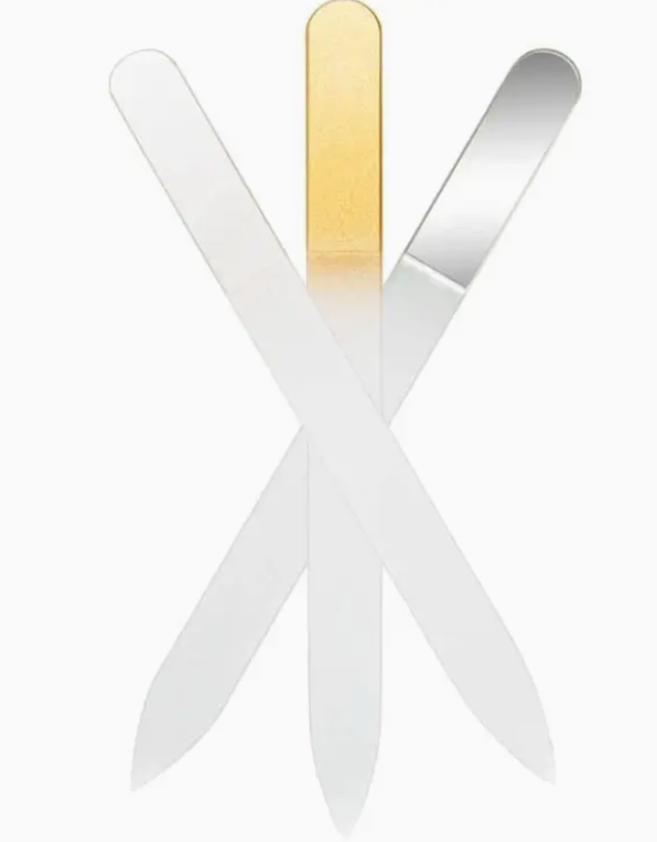 Glass Nail File - Gold