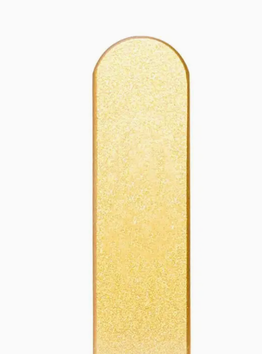 Glass Nail File - Gold