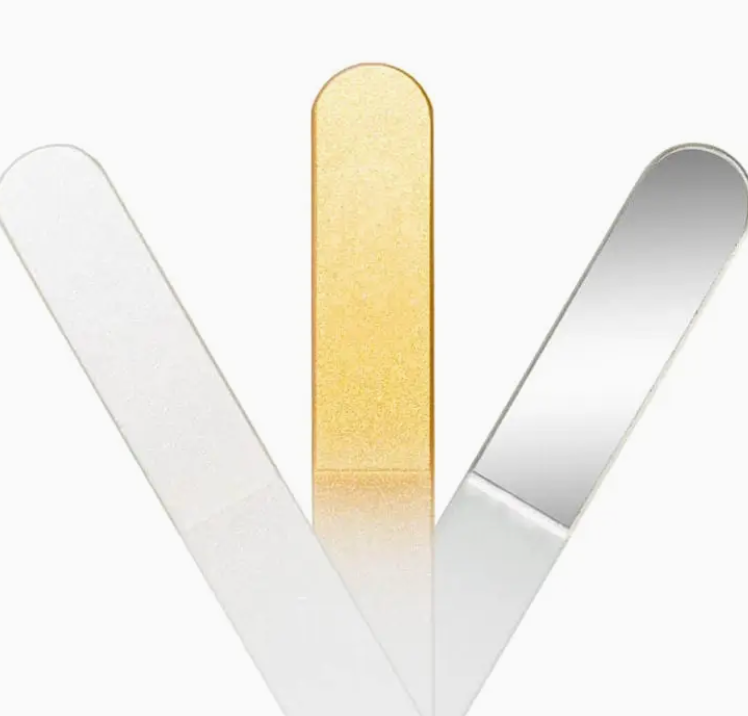 Glass Nail File - Gold