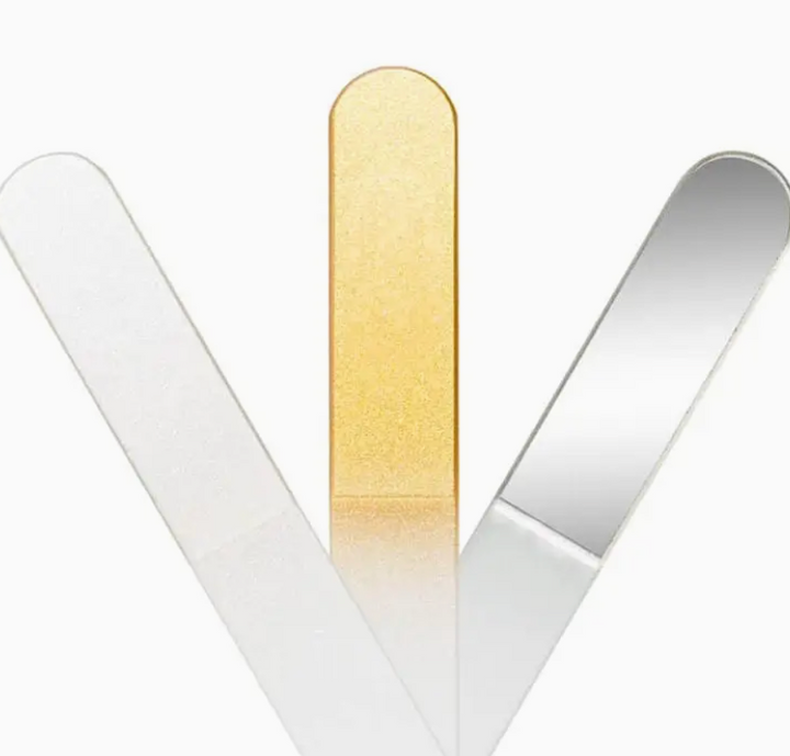 Glass Nail File - Gold