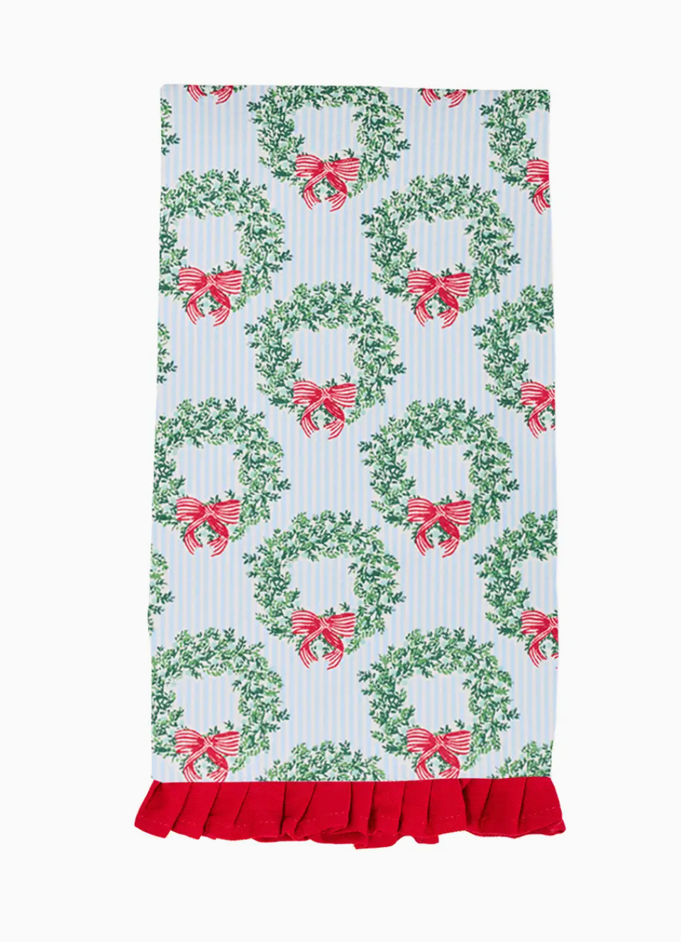 Wreath & Ribbon Tea Towel