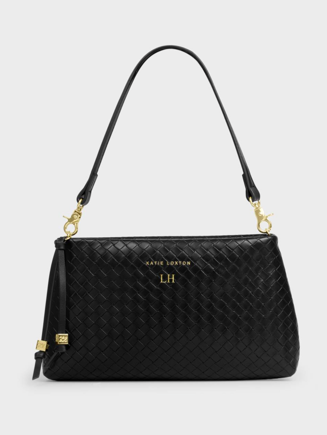Katie Loxton - Nova Woven Small Shoulder Bag (Black)