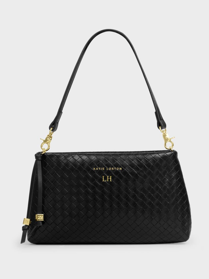 Katie Loxton - Nova Woven Small Shoulder Bag (Black)