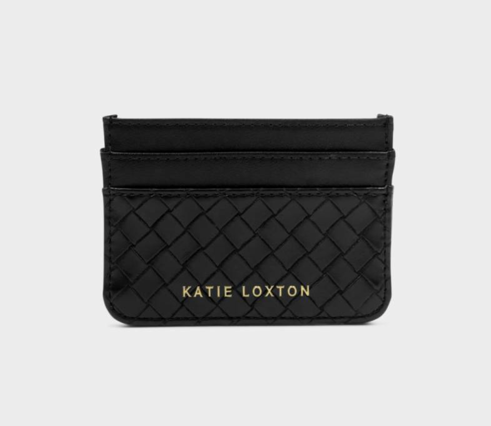 Katie Loxton - Nova Woven Textured Card Holder (Black)