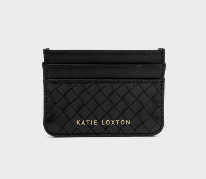 Katie Loxton - Nova Woven Textured Card Holder (Black)