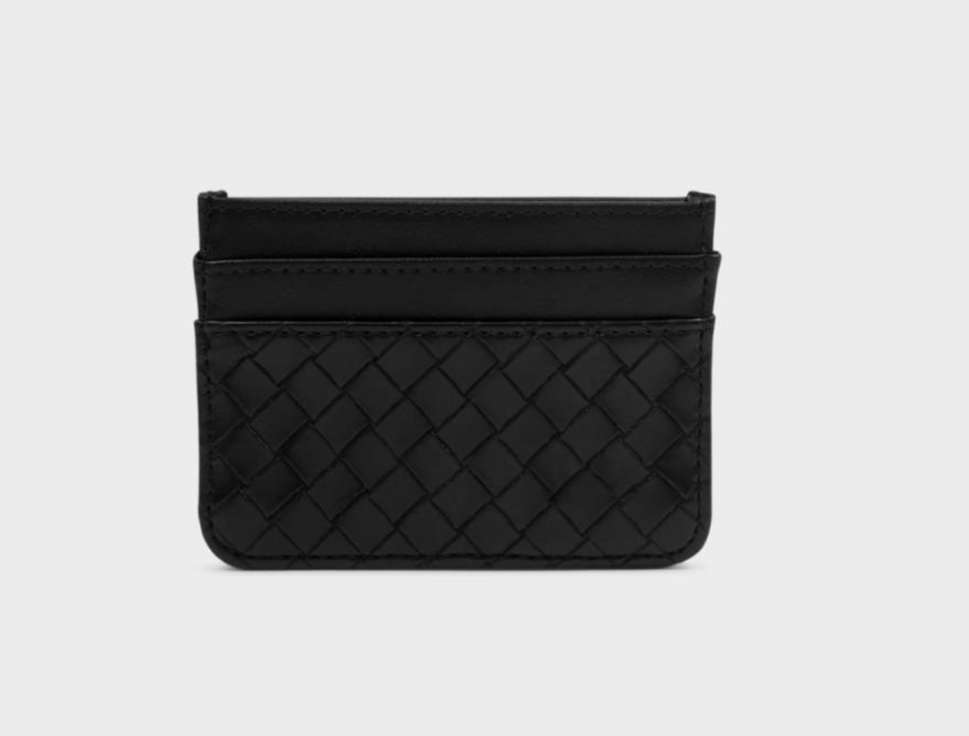 Katie Loxton - Nova Woven Textured Card Holder (Black)