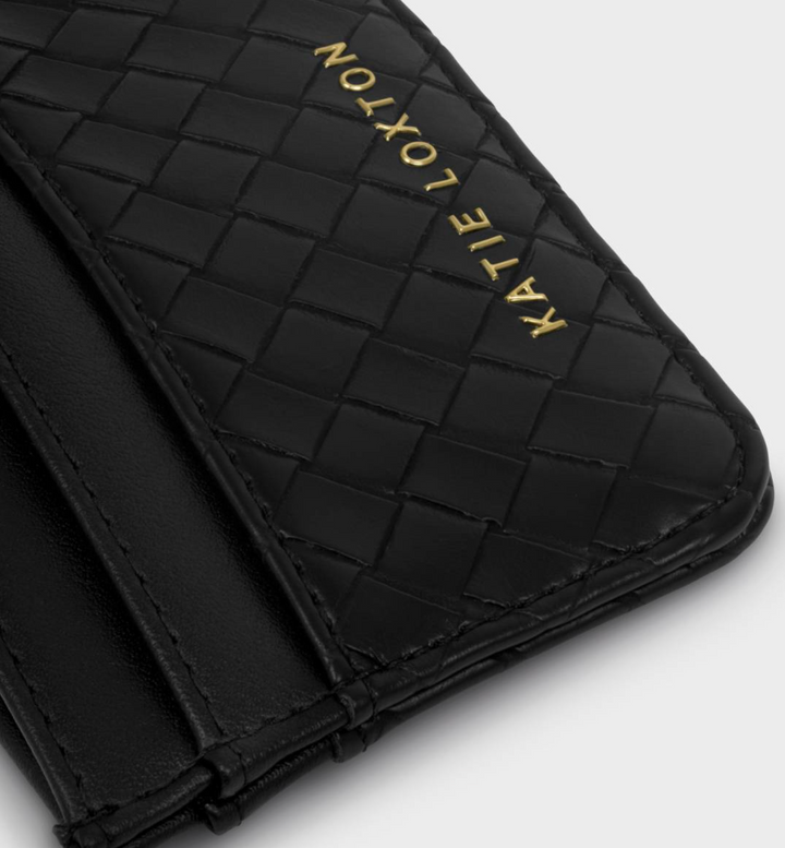Katie Loxton - Nova Woven Textured Card Holder (Black)