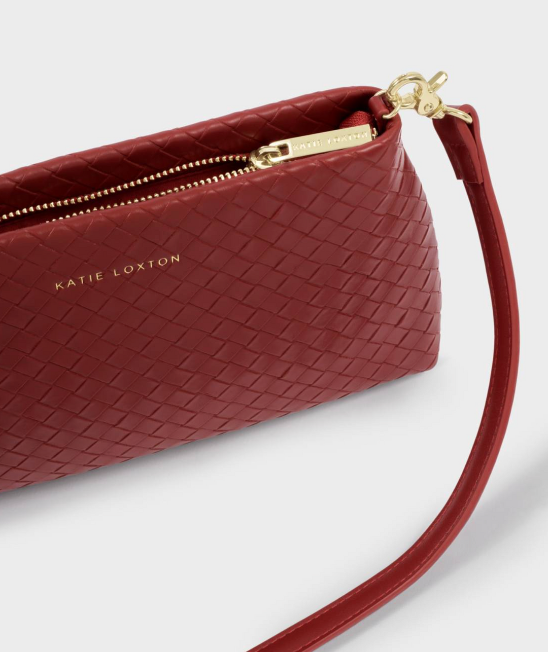 Katie Loxton - Nova Woven Small Shoulder Bag (Crimson)