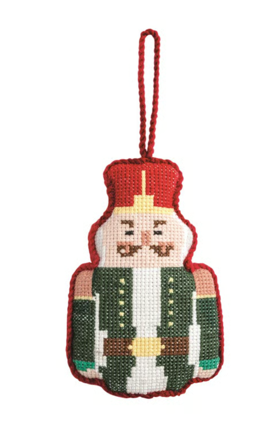 Needlepoint Plush Ornament - Nutcracker