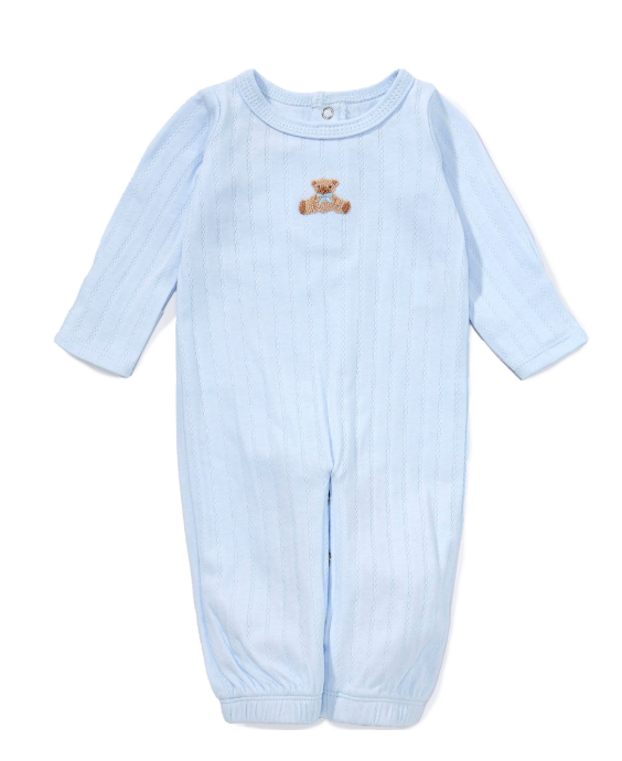 French Knot Bear Embroidered Convertible Gown