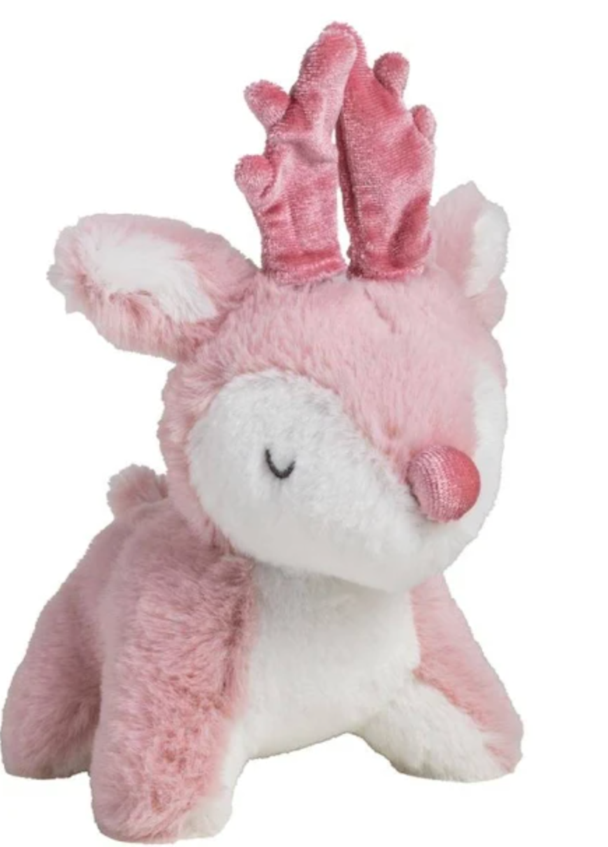 Mechanical Plush Mini Reindeer - Pink