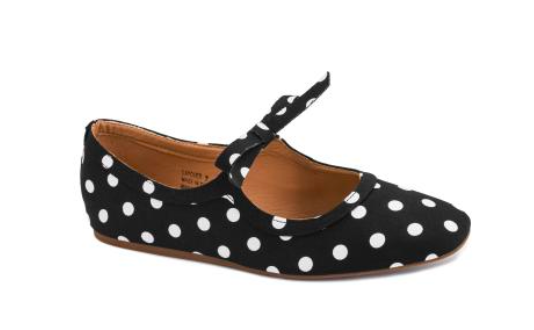 Corkys - Layover Black & White Polka Dot Mary Jane