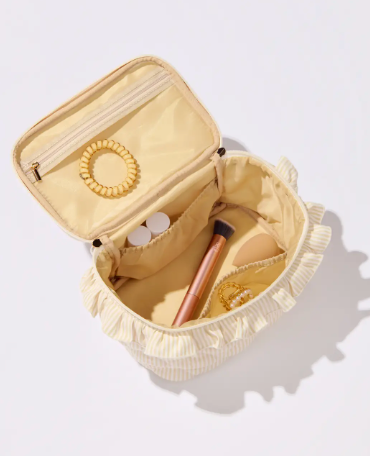 Ruffle & Stripes Cosmetic Case