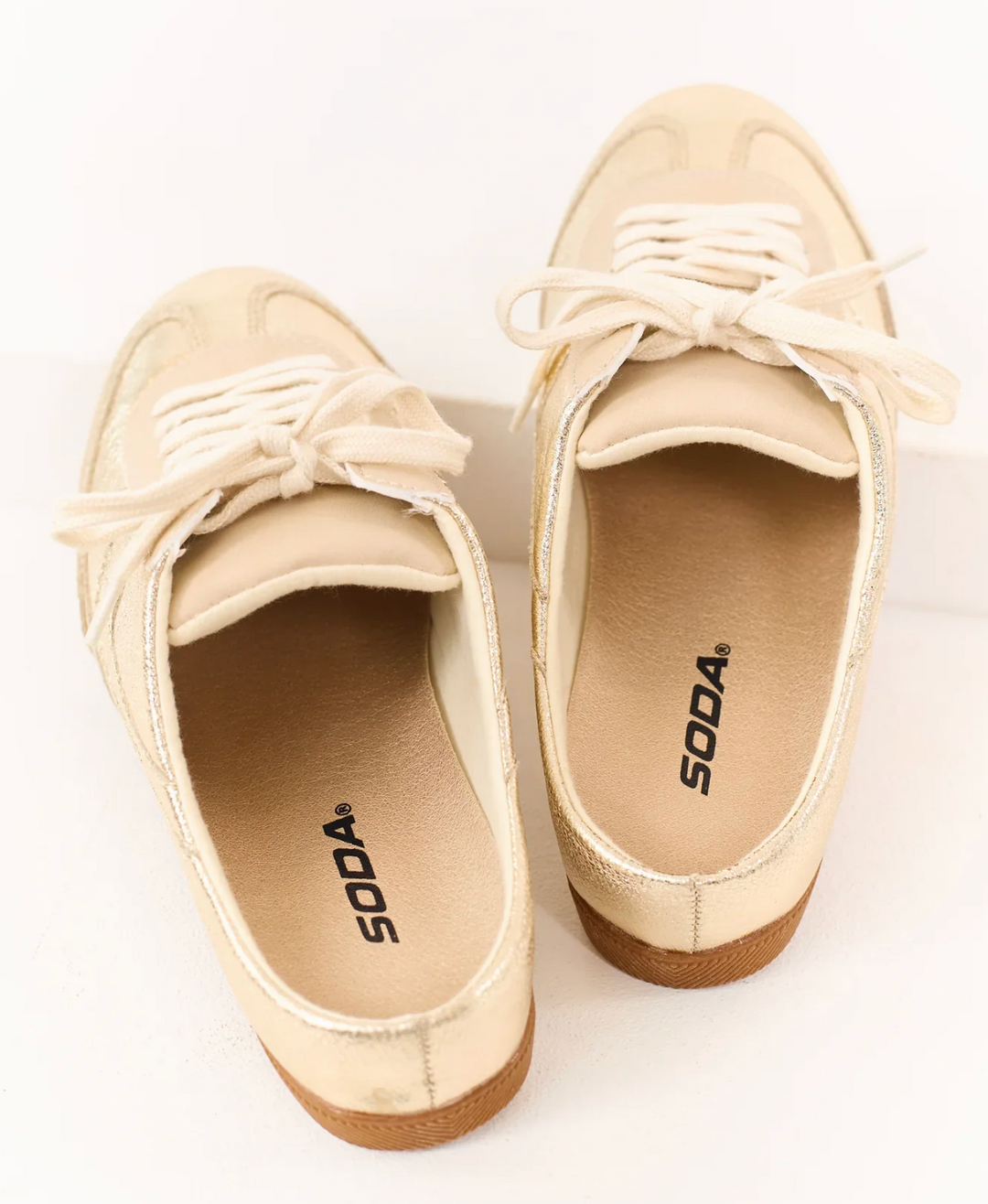Mackay - Metallic Gold Slip On Sneakers