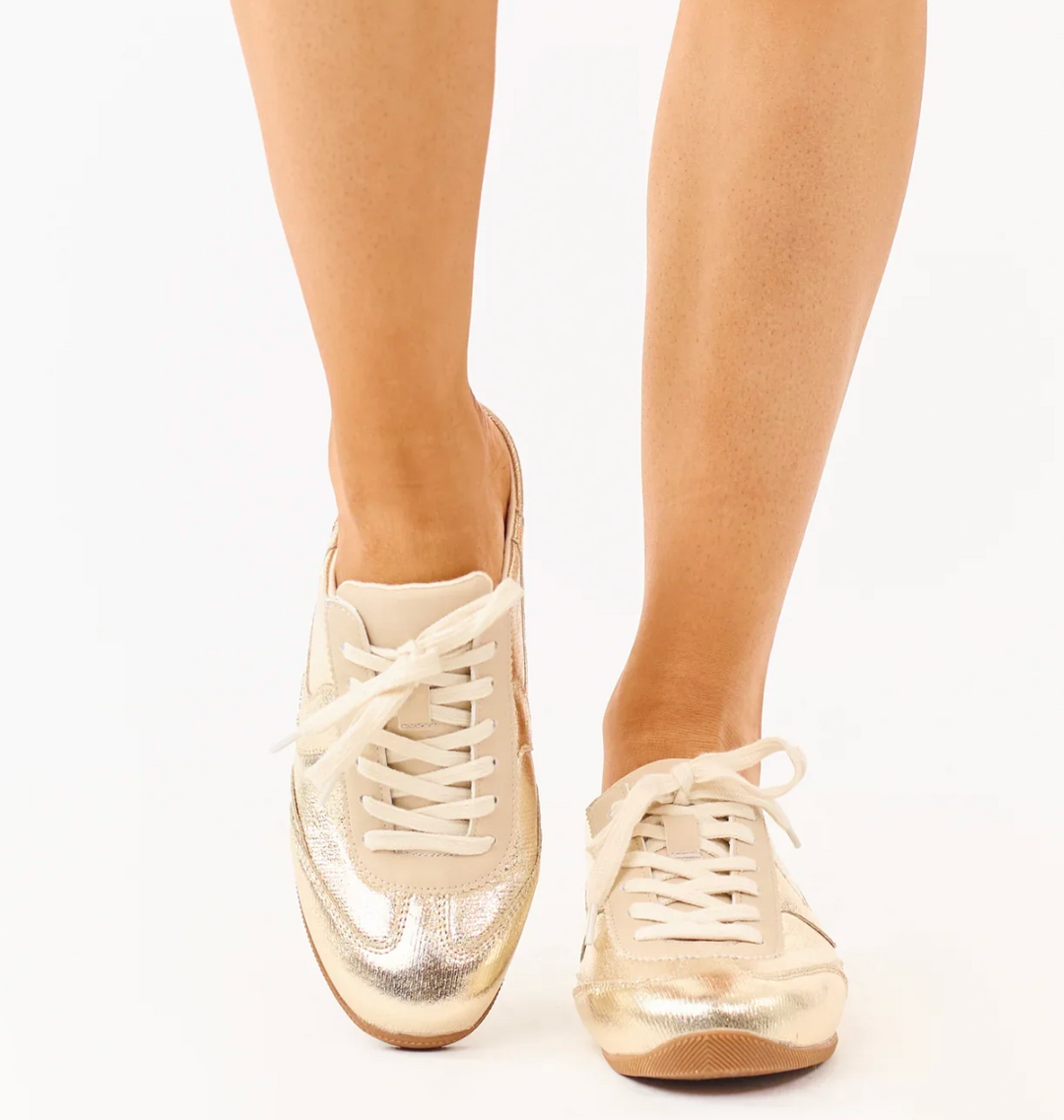 Mackay - Metallic Gold Slip On Sneakers
