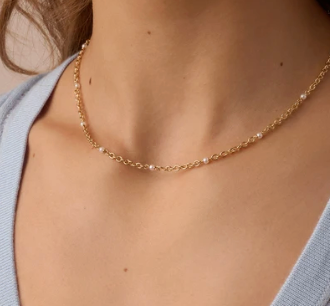 Gorjana - Finley Pearl Dot Necklace