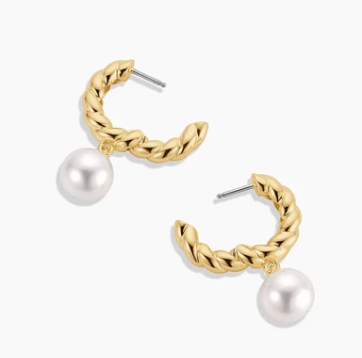 Gorjana - Pearl Crew Hoops