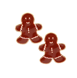 Gingerbread Stud Earrings