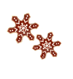 Cookie Snowflake Stud Earrings