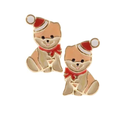 Pomeranian Stud Earrings