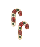 Christmas Candy Cane Stud Earrings