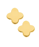 Arielle - Gold Clover Stud Earrings