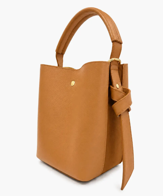 German Fuentes - Suede Leather Bucket Bag (Camel)