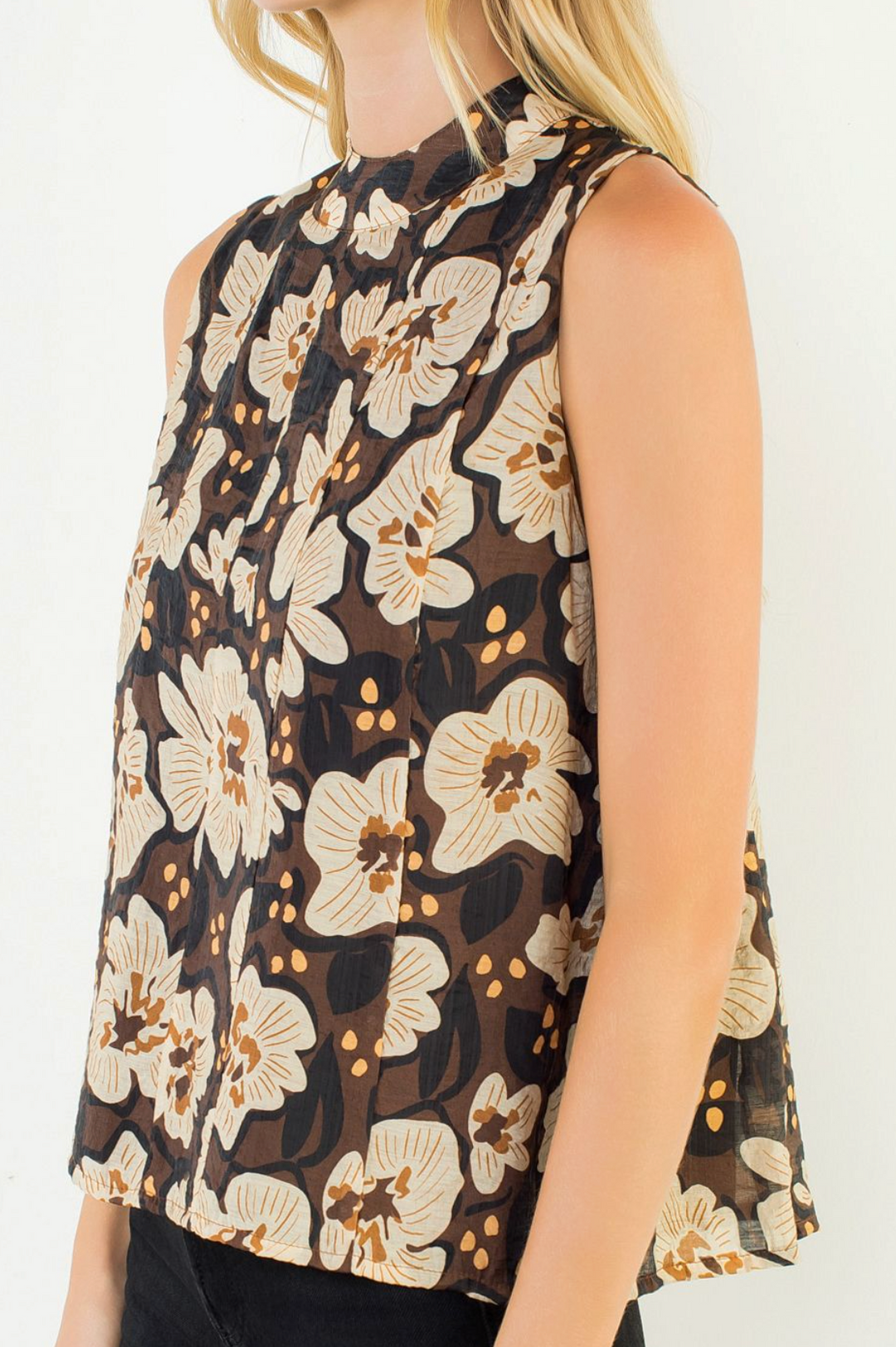 Jillian - Floral Tie Back Blouse