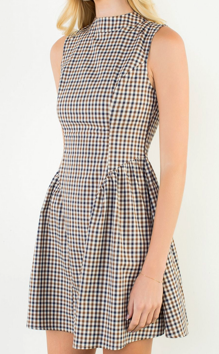 Poppi - Gingham Sleeveless Dress