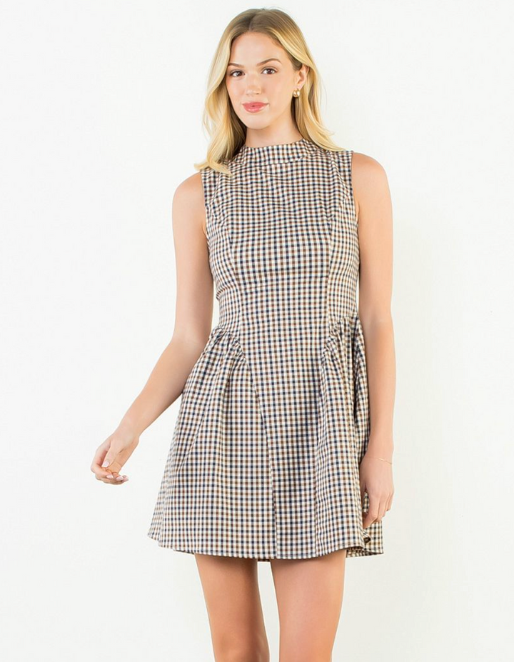 Poppi - Gingham Sleeveless Dress