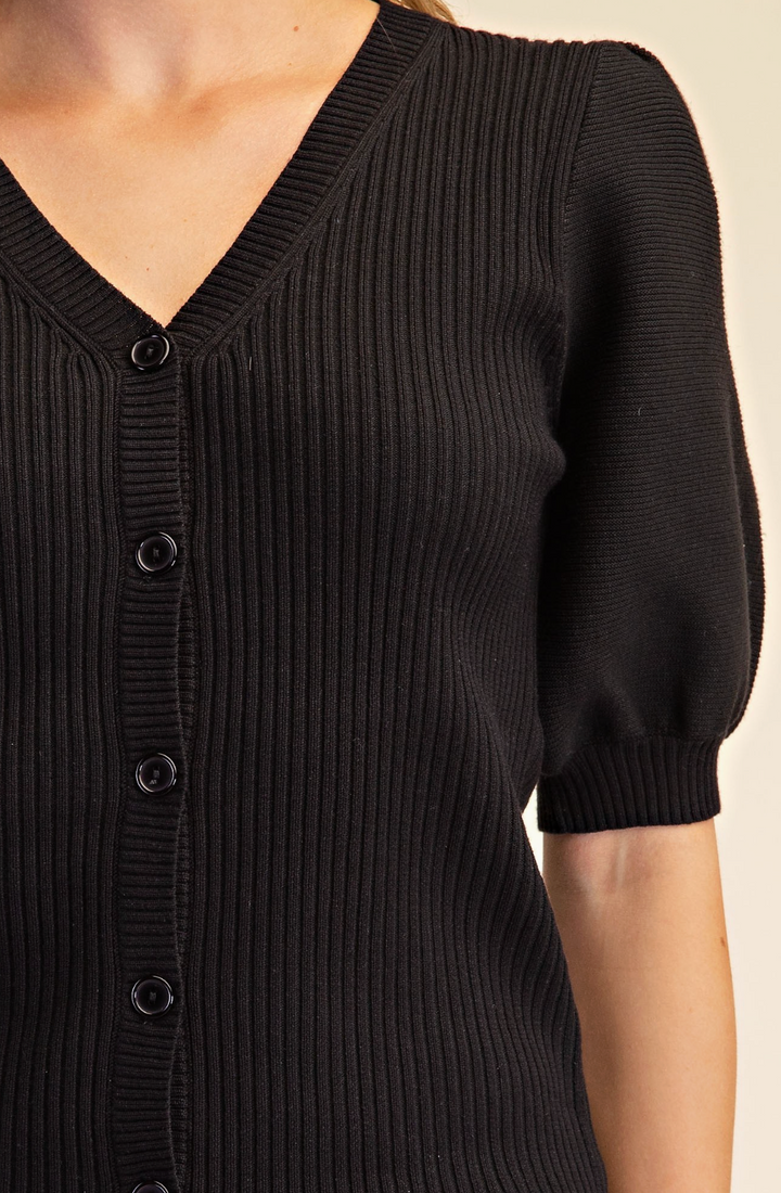 Quinn - Puff Sleeve Sweater