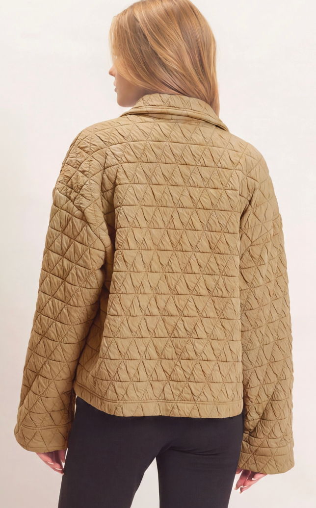 Trina - Quilted Jacket (Ivory)
