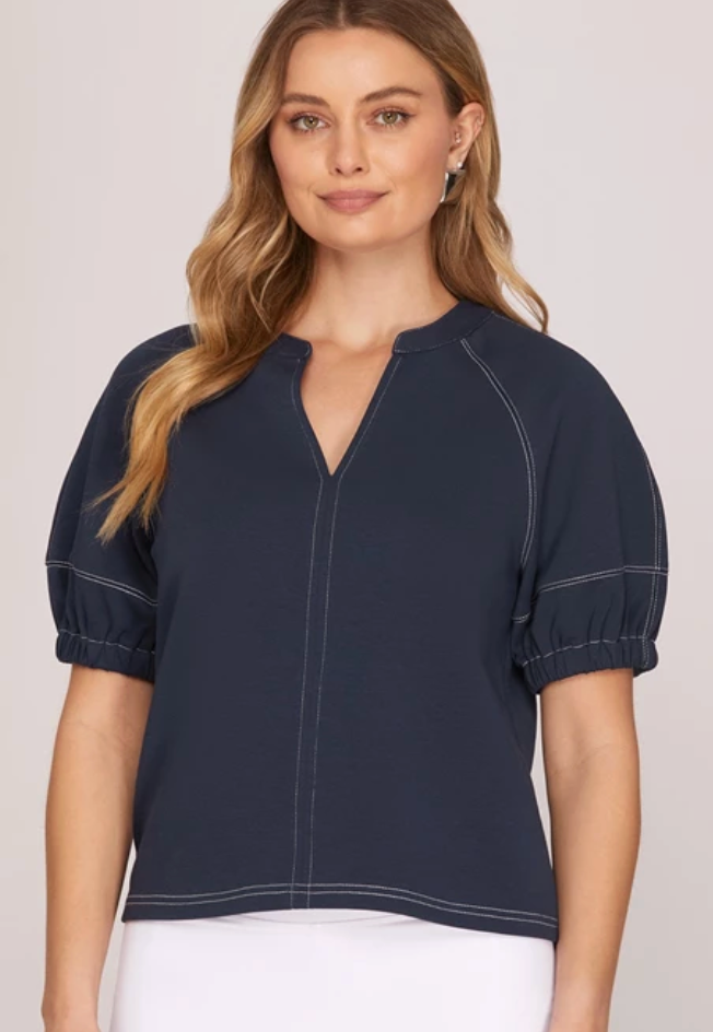 Jolie - Stitching Detail Top