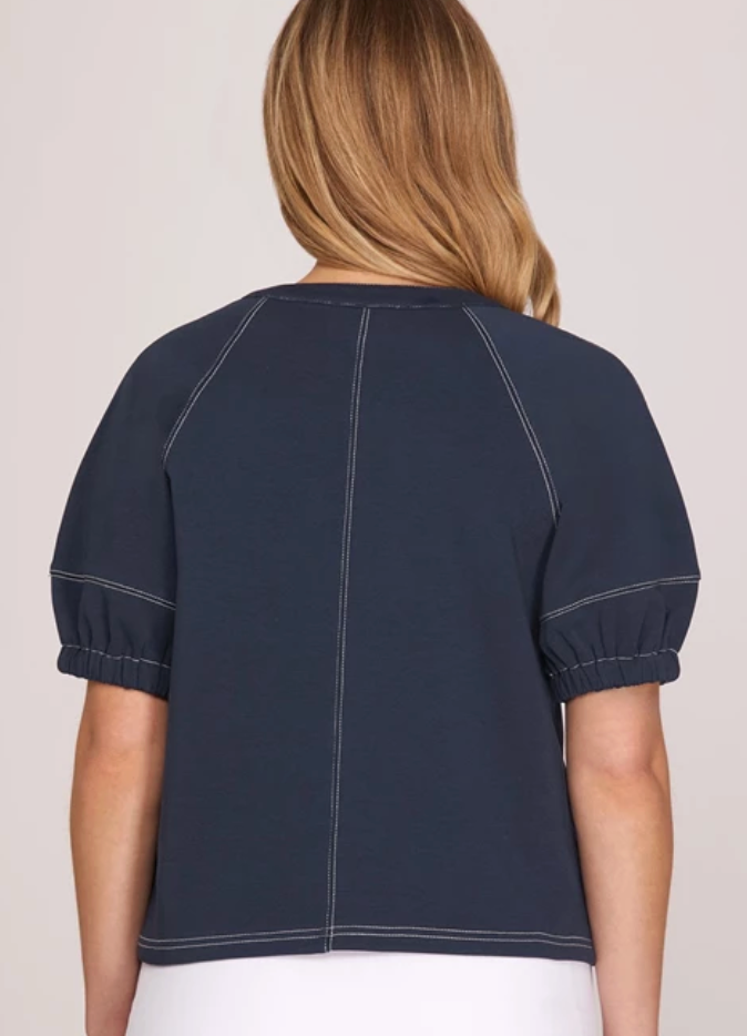 Jolie - Stitching Detail Top