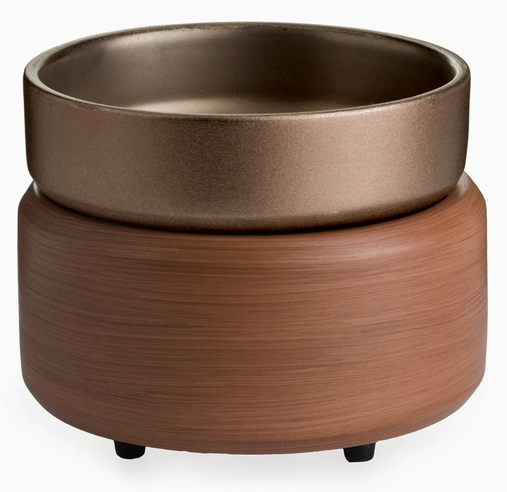 Candle Warmers - Pewter Walnut 2-in1 Classic Warmer
