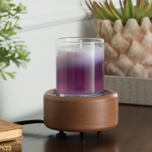 Candle Warmers - Pewter Walnut 2-in1 Classic Warmer