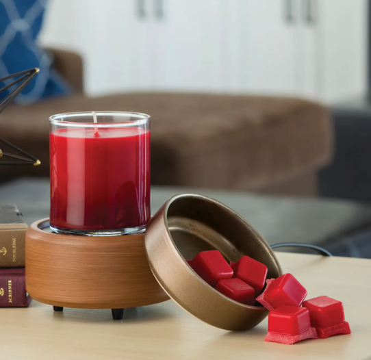 Candle Warmers - Pewter Walnut 2-in1 Classic Warmer