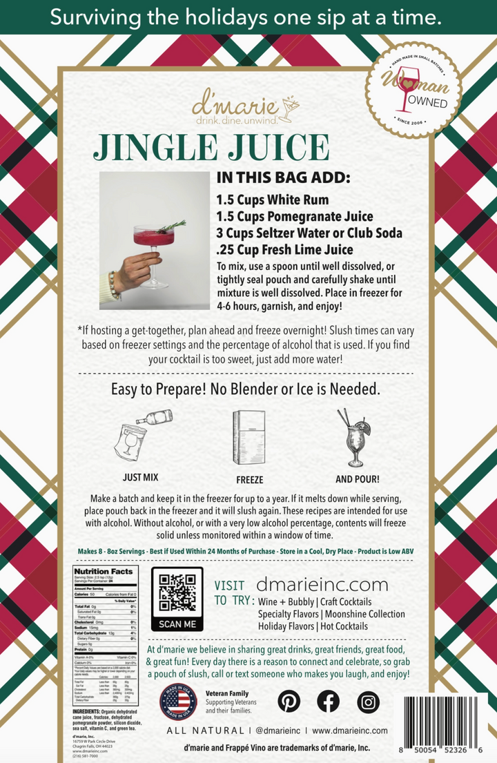 d'Marie - Jingle Juice Cocktail Slush Mix