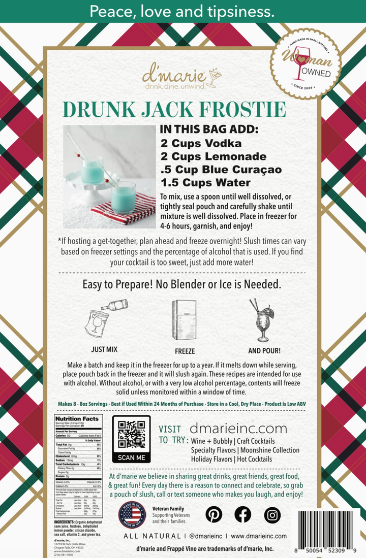 d'Marie - Drunk Jack Frost Cocktail Slush Mix