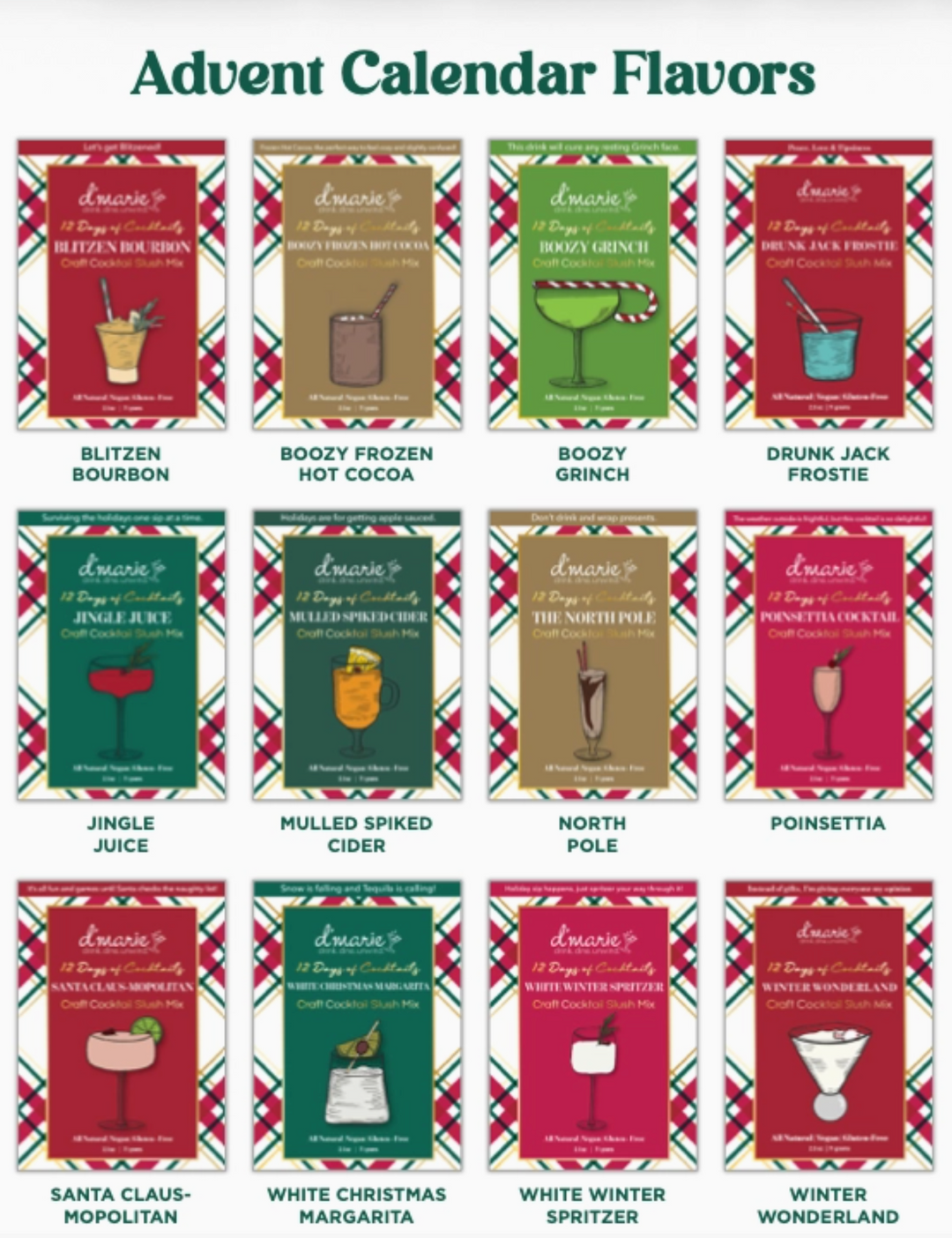 12 Days of Cocktails Advent Calendar | Gift Set