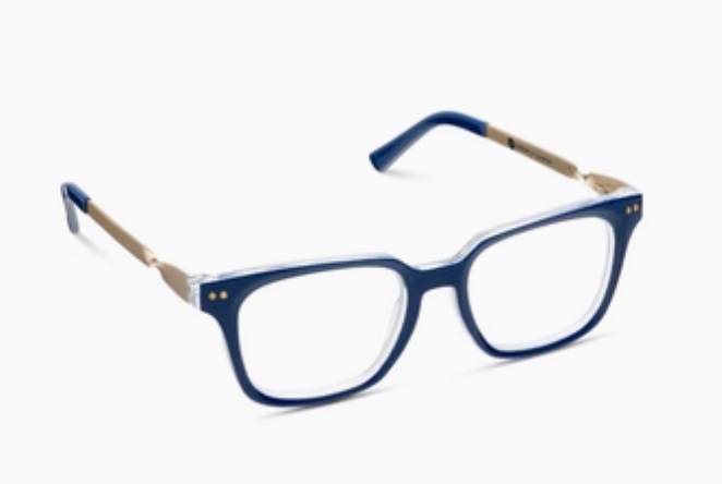 Peepers x Laura Park - Sidebar - Navy/Rosemary Stripe Indigo
