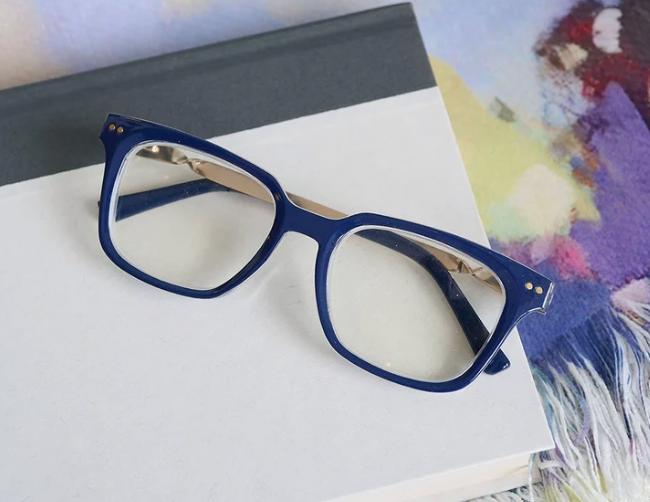 Peepers x Laura Park - Sidebar - Navy/Rosemary Stripe Indigo