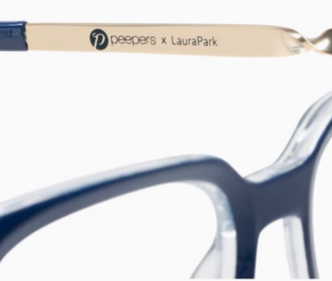 Peepers x Laura Park - Sidebar - Navy/Rosemary Stripe Indigo