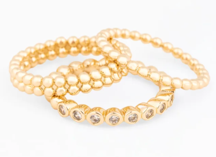 Mila Set of 3 Rings