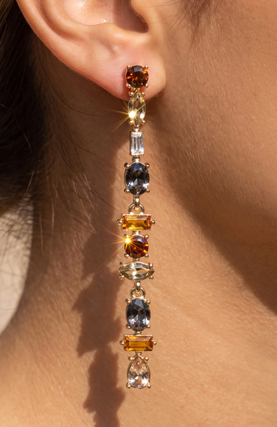 Sheila - Crystal Drop Earrings