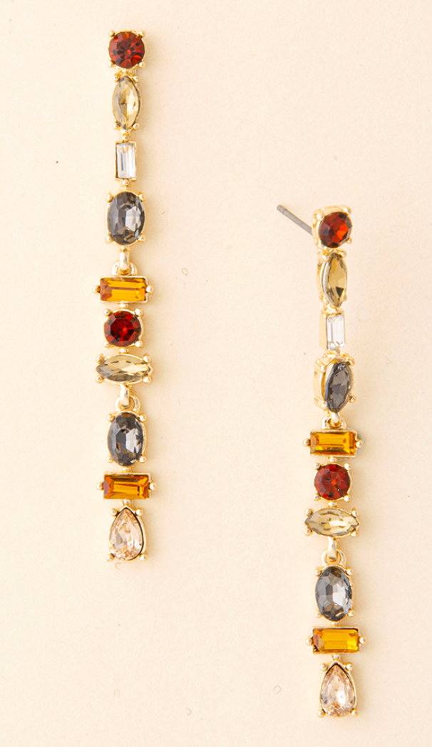 Sheila - Crystal Drop Earrings