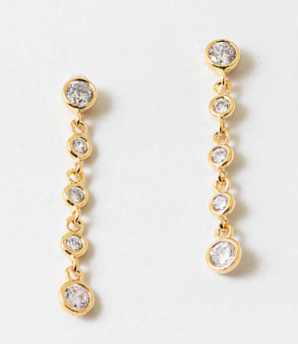 Patricia - Beveled Drop Earrings