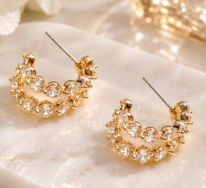 Darla - Double Hoop Earrings